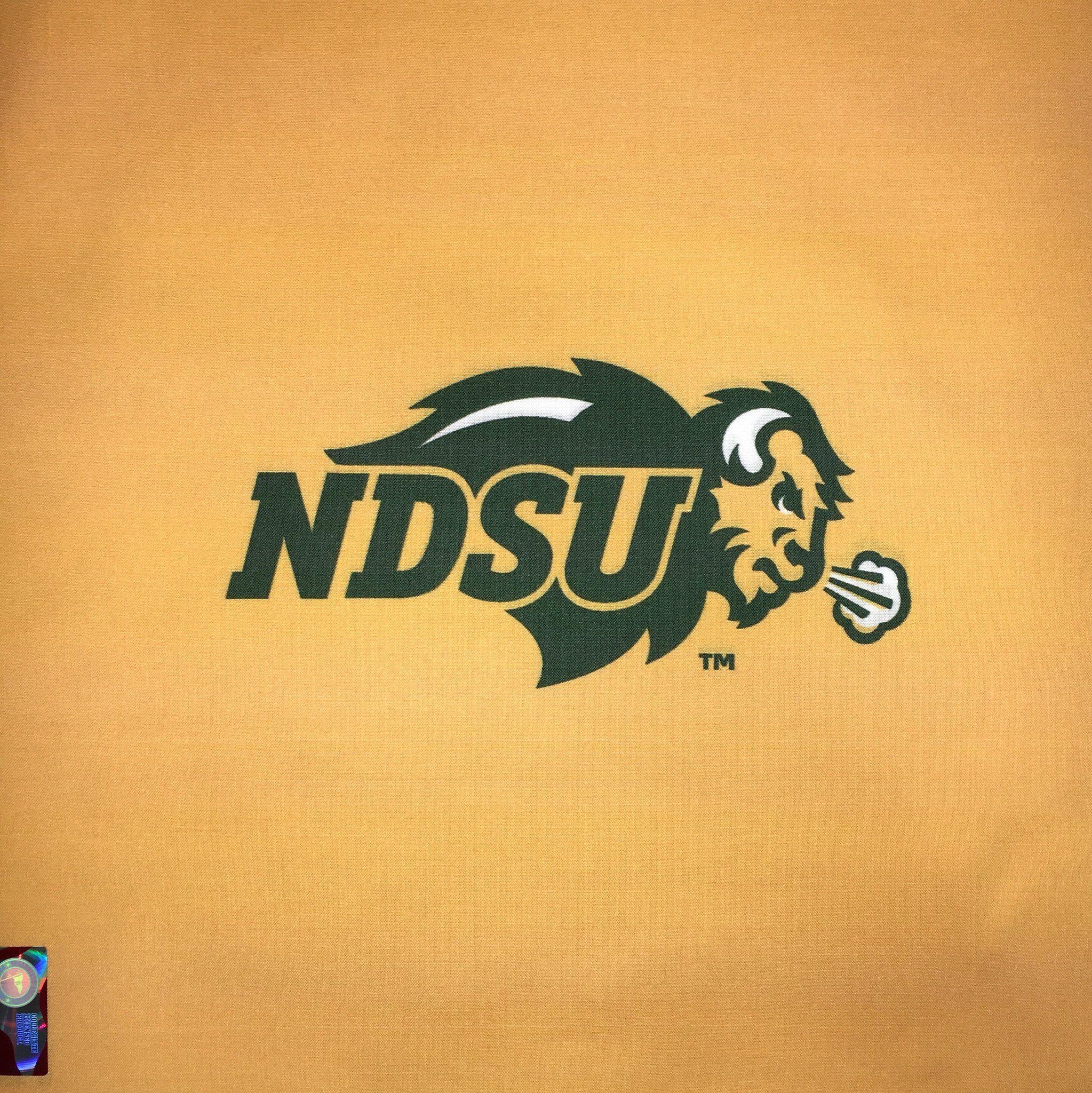 Yellow Produce Logo - NDSU Bison Logo - Yellow – Modern Textiles