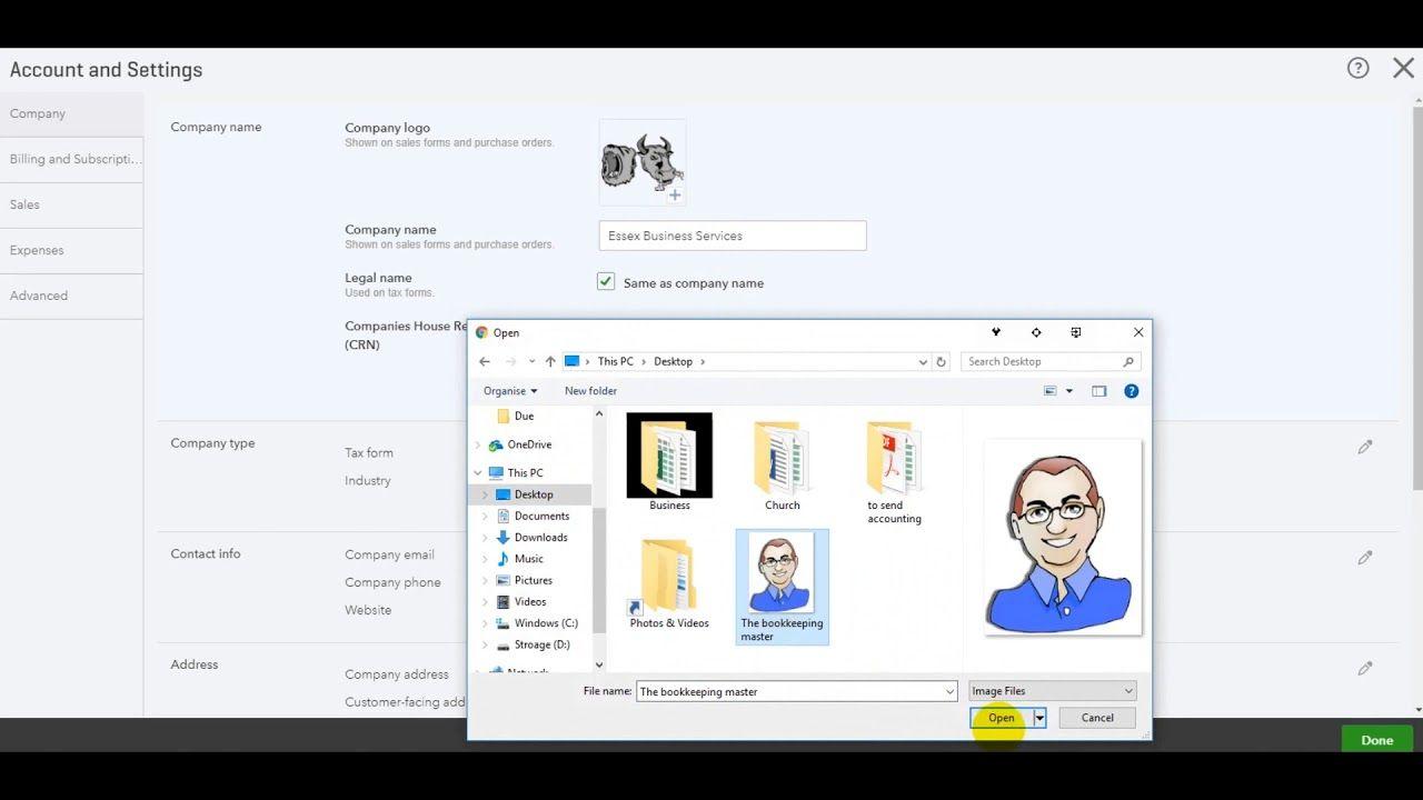 QuickBooks Online Logo - How to change company logo on QuickBooks Online - YouTube