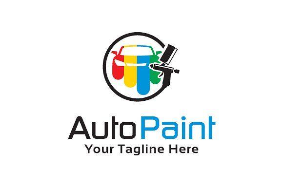 Circle Auto Logo - Auto Paint Logo Template ~ Logo Templates ~ Creative Market