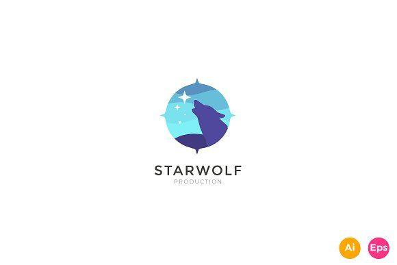 Star Wolf Logo - Star Wolf Creative Studio Logo Templ Logo Templates Creative Market