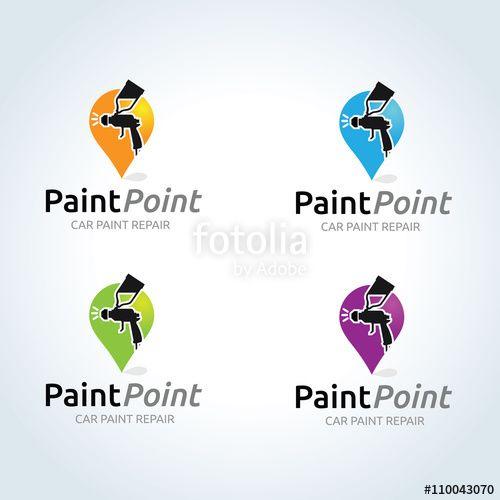Auto Paint Logo - Car Paint Logo. car services logo. vector logo template. 
