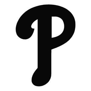 White Phillies Logo - Philadelphia Phillies - Cap Logo (1992-Current) - Outlaw Custom ...