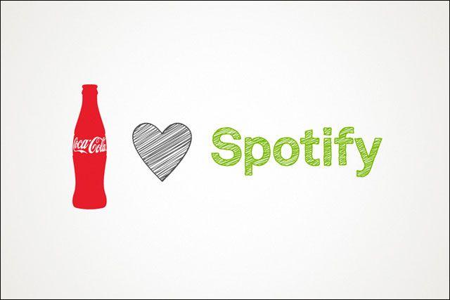 Boost Cola Logo - Coca Cola Partners Spotify To Boost Music Association