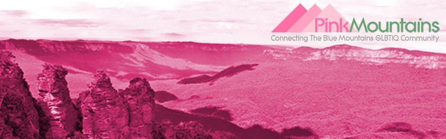 Pink and Blue Mountain Logo - Pink Mountains - Blue Mountains Australia