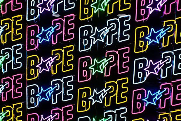 BAPE Neon Logo - Bape Store Singapore. Check out these other photos...