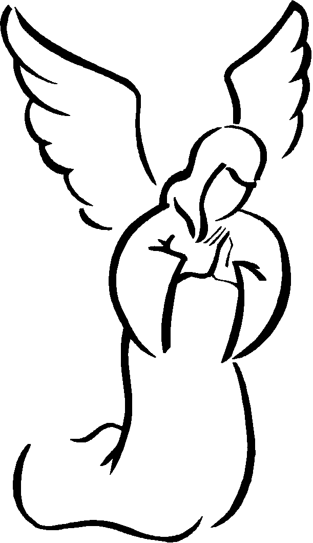 Black and White Angels Logo - angel clip art. simple angel clipart black and white. Free