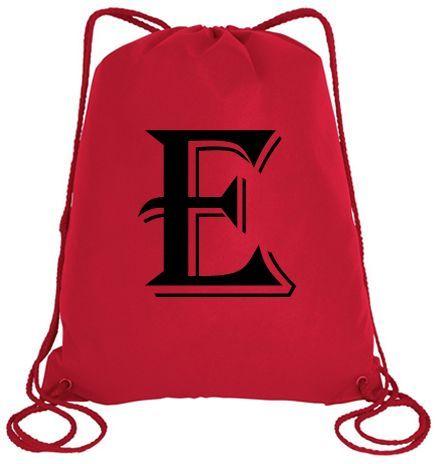 Egyptian Red Letter Logo - IMPRESS Drawstring Sports Backpack Red with Algerian Letter E | Souq ...