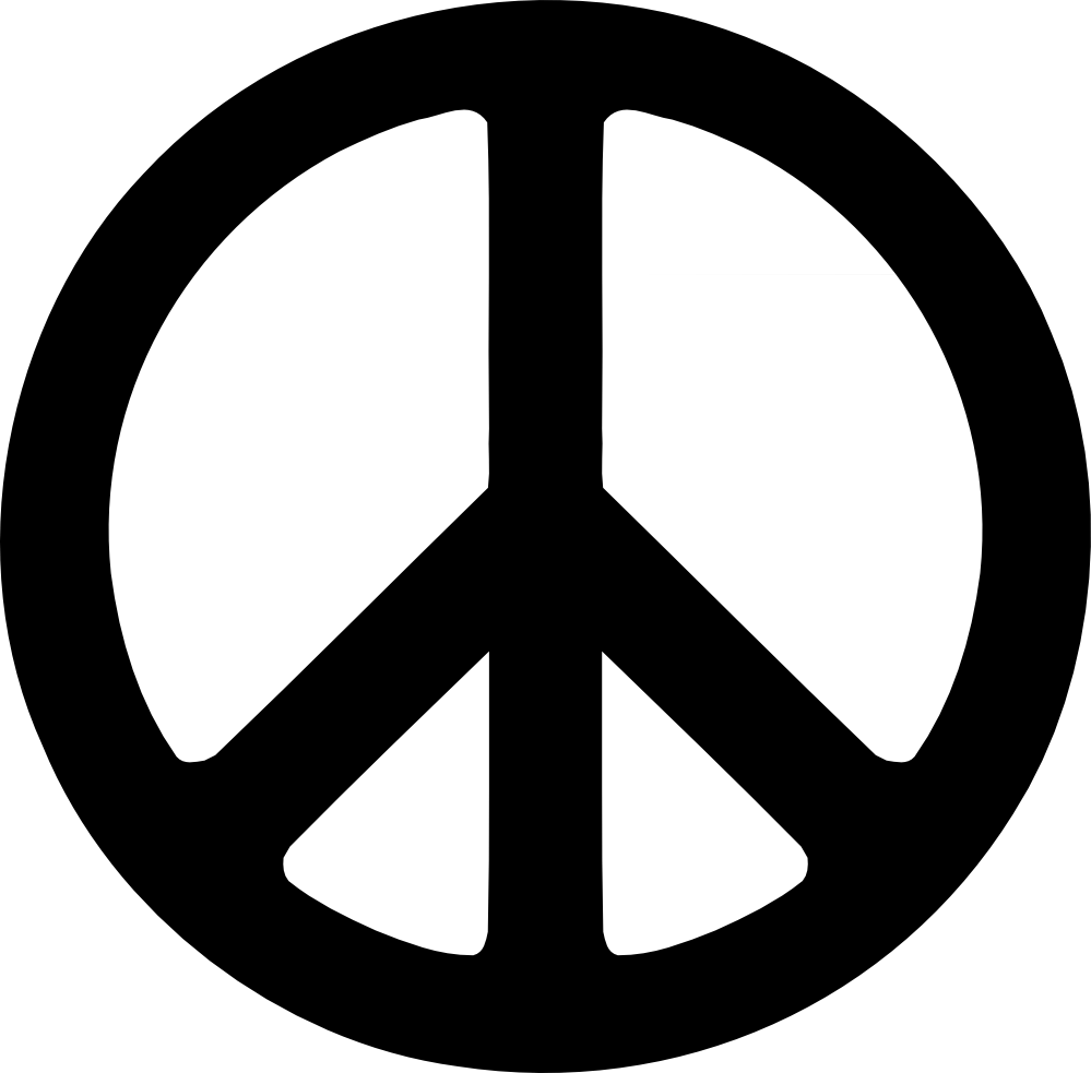 Simple Black Logo - Peace Logo Tattoos Designs