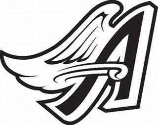 Black and White Angels Logo - Anaheim Angels vinyl decal