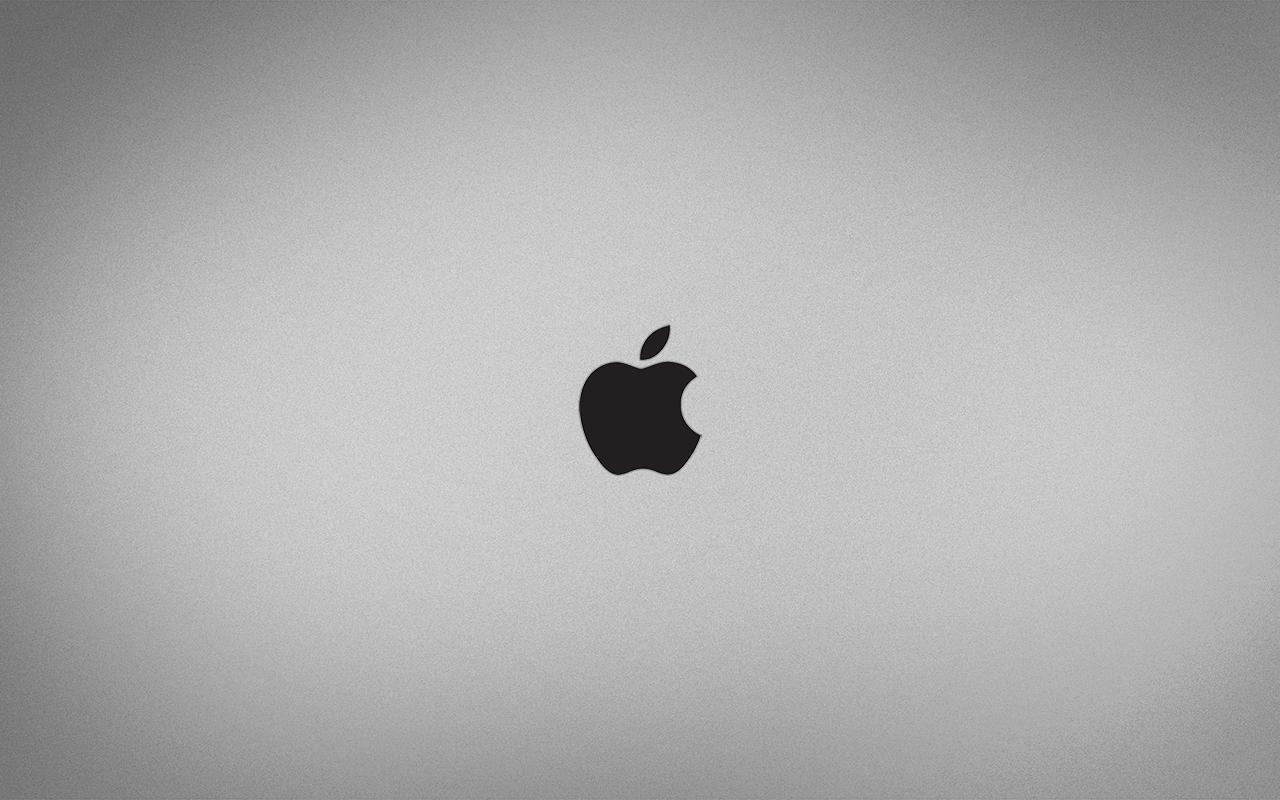 Simple Black Logo - Apple Logo Simple Black And White Wallpaper [1280x800]