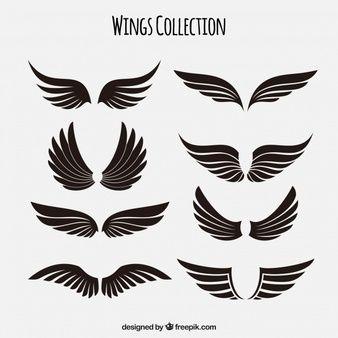 Black and White Angels Logo - Angel Wings Vectors, Photo and PSD files