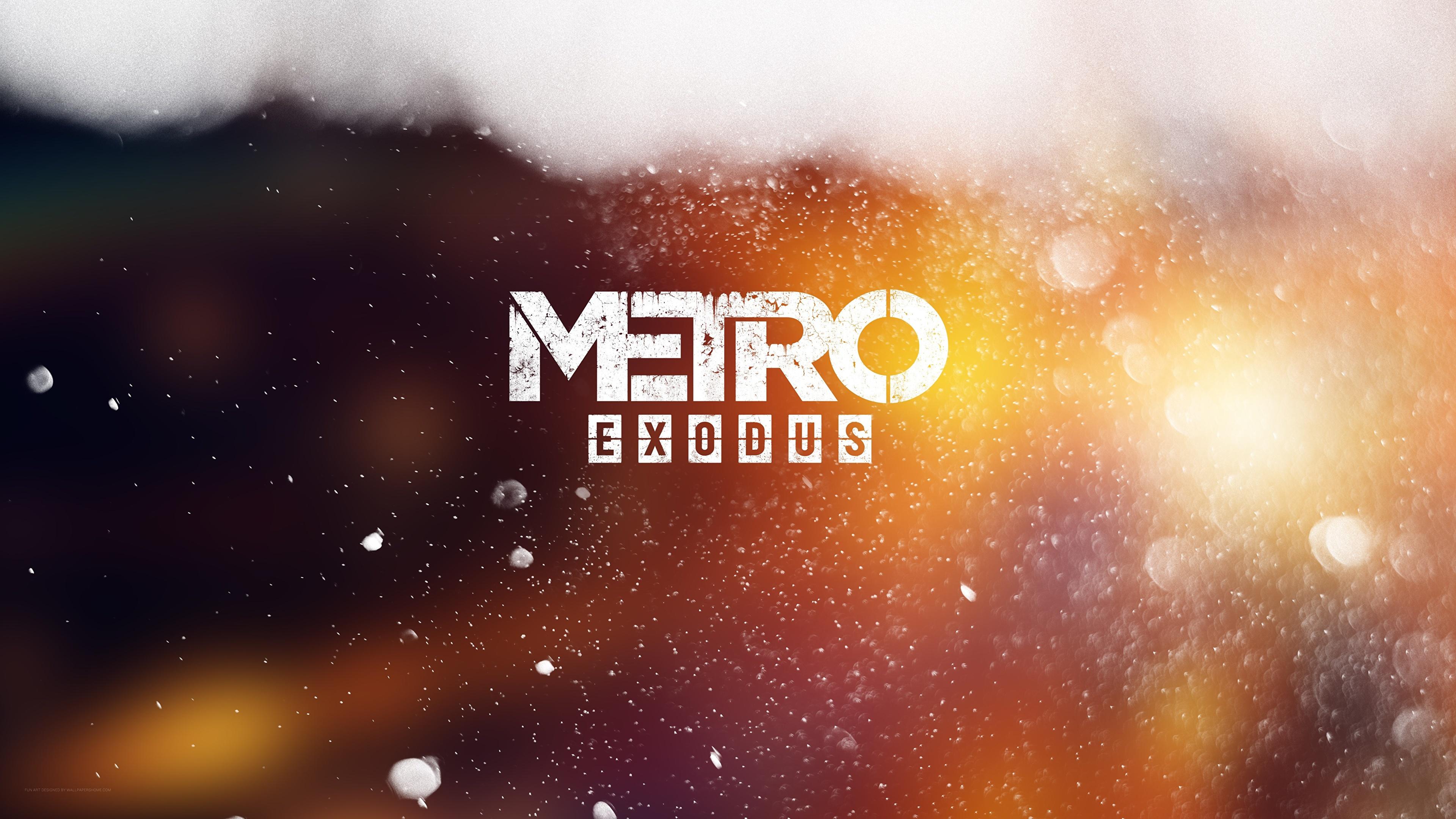 Metro Exodus Logo - Wallpaper Games Logo Emblem E3 2017 Metro Exodus 3840x2160