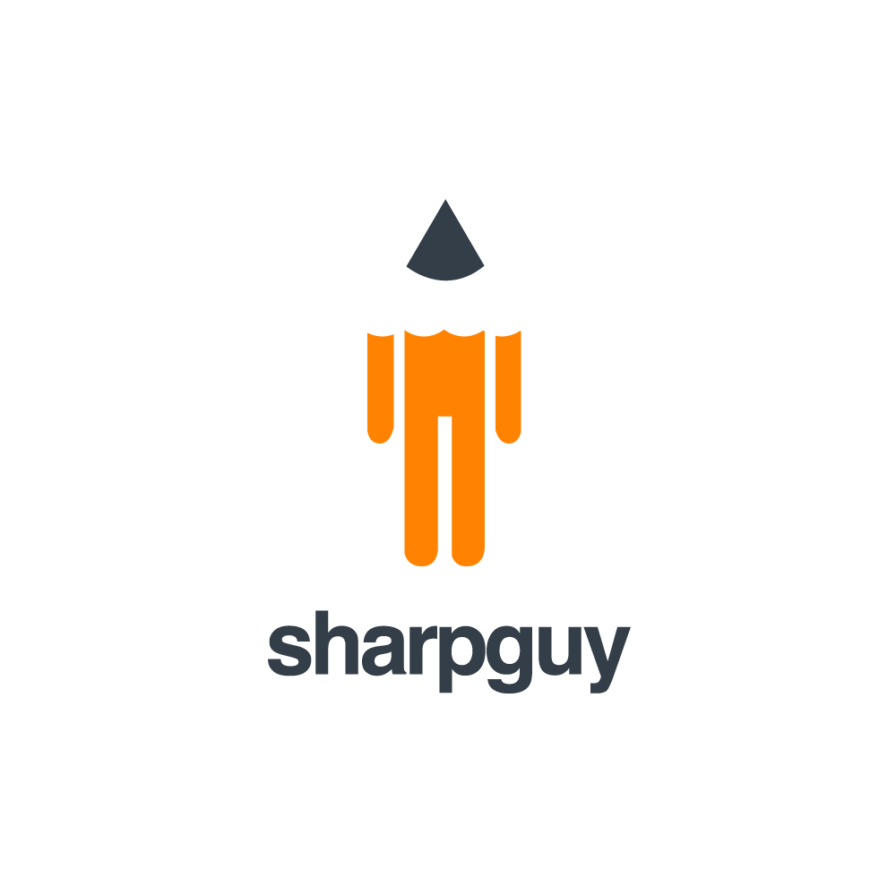Pencil Logo - Sharpguy—Pencil Logo Design | Logo Cowboy