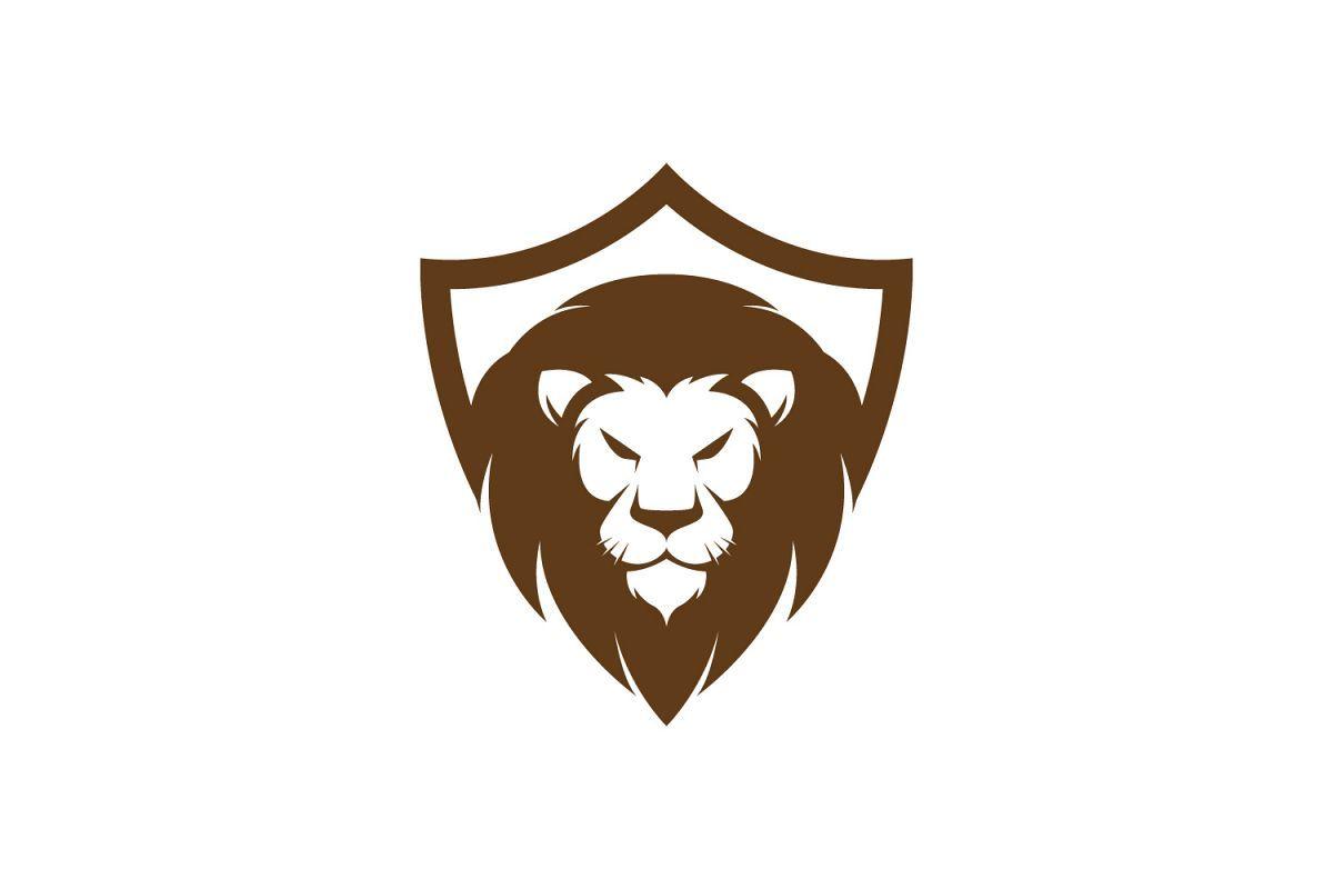 Shield -Shaped Logo - Lion Shield Logo