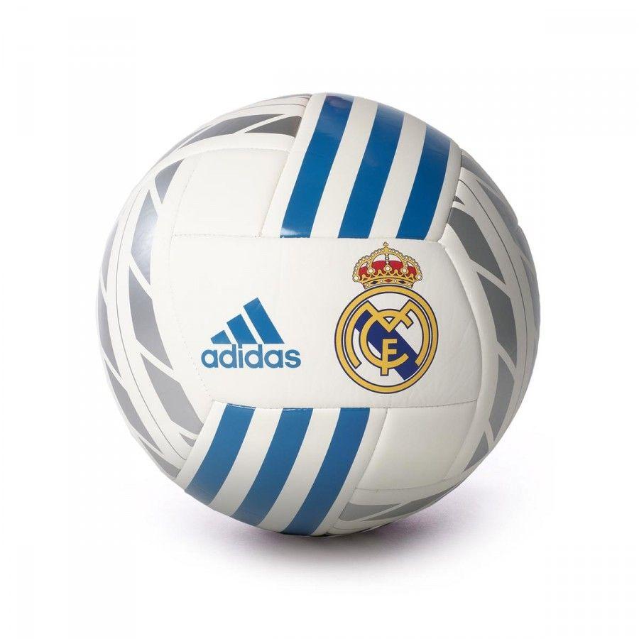 Adidas Real Madrid 2018 Logo - Ball adidas Real Madrid FBL 2017-2018 White-Vivid teal-Silver ...