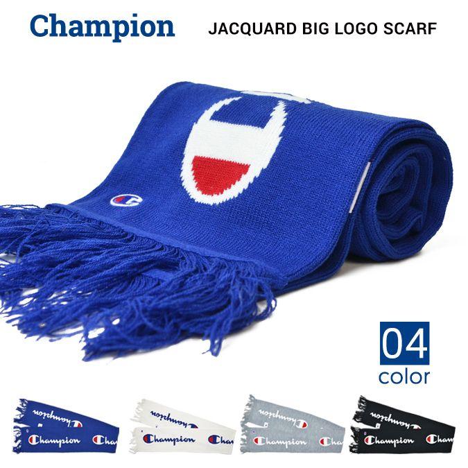 Champion Store Logo - NAKED STORE: CHAMPION (champion) JACQUARD BIG LOGO SCARF Scarf Scarf