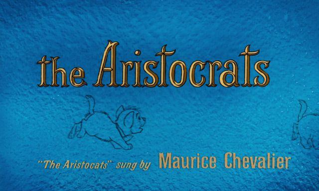 The Aristocats Title Logo - The AristoCats (1970) Disney