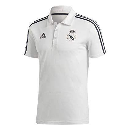 Adidas Real Madrid 2018 Logo - Amazon.com : adidas 2018-2019 Real Madrid Polo Football Soccer T ...
