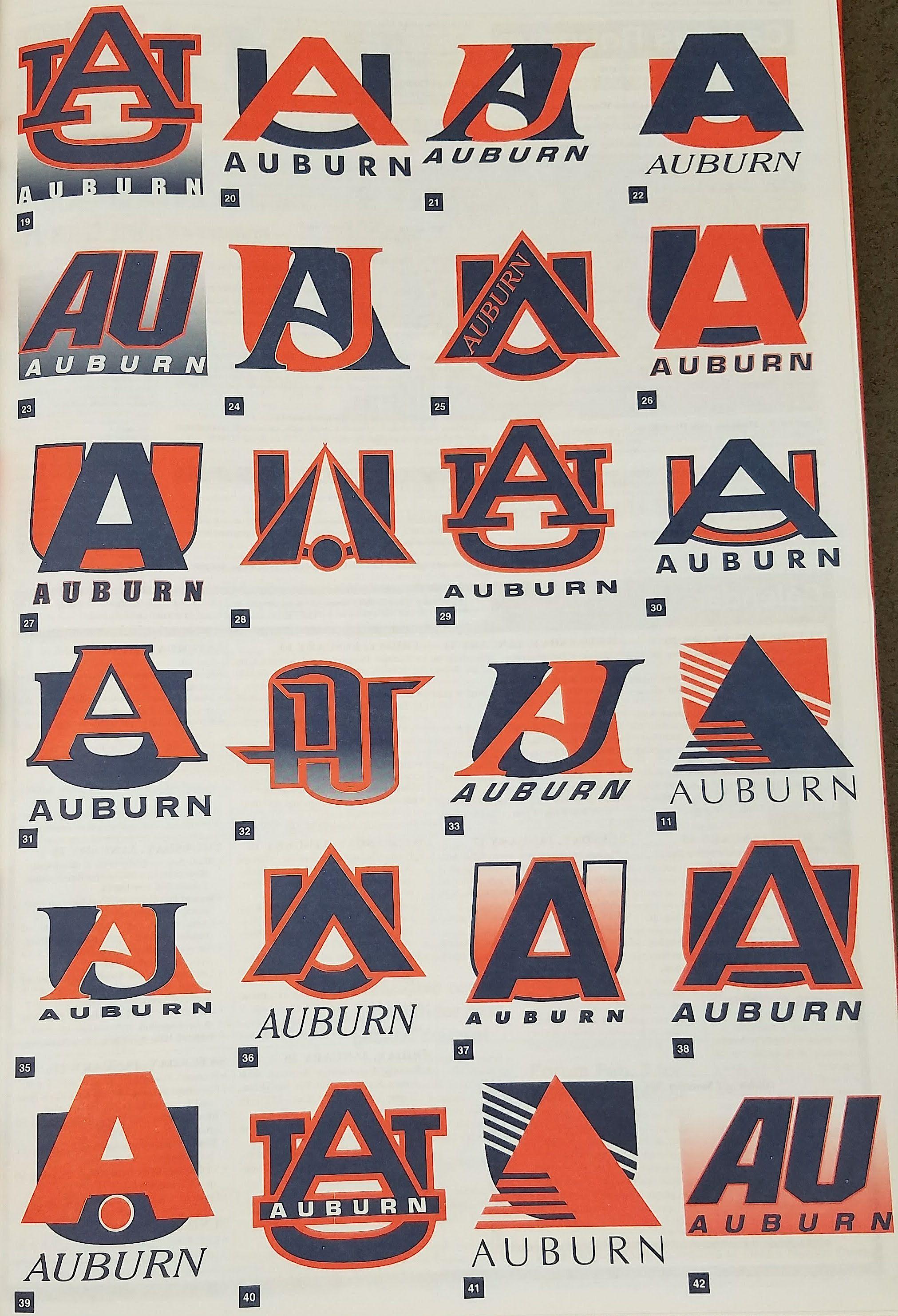 Auburn Logo - That time Auburn tried to replace the 'AU' logo and people went loco