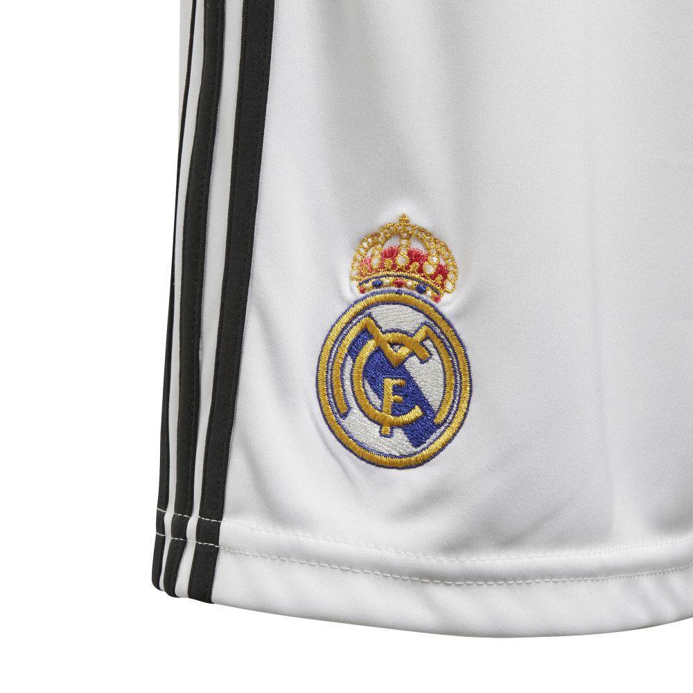 Adidas Real Madrid 2018 Logo - Real Madrid Home Kids' Shorts 2018 19 (Adidas) CG0549