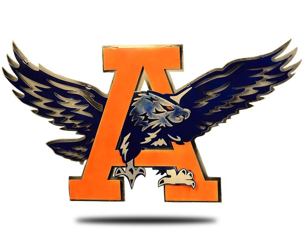 Auburn Logo - Auburn University War Eagle Head Art