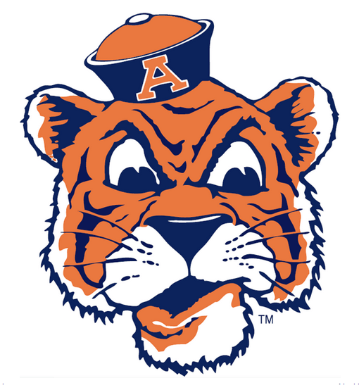 Auburn Logo - Auburn Tigers 81 Aubie The Tiger Logo.png. American