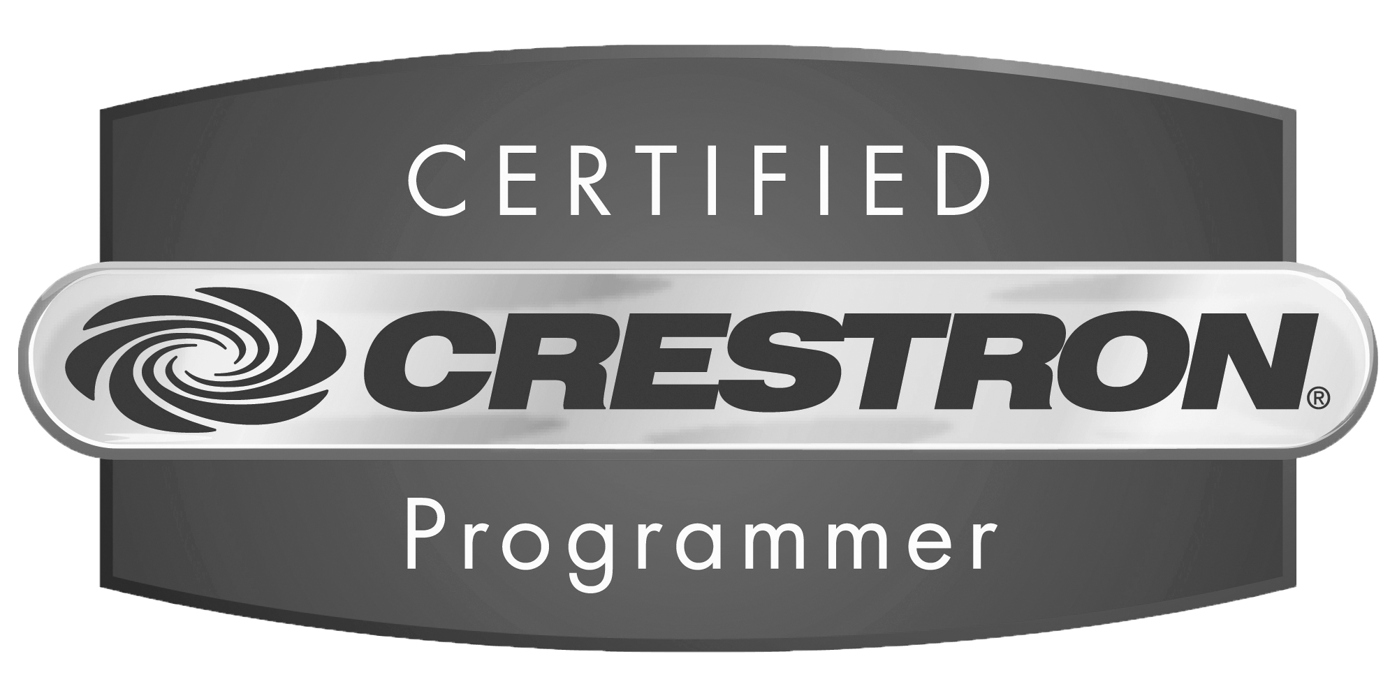 Crestron Logo - Crestron Certified Programmer Logo Grey. Smart Integrated