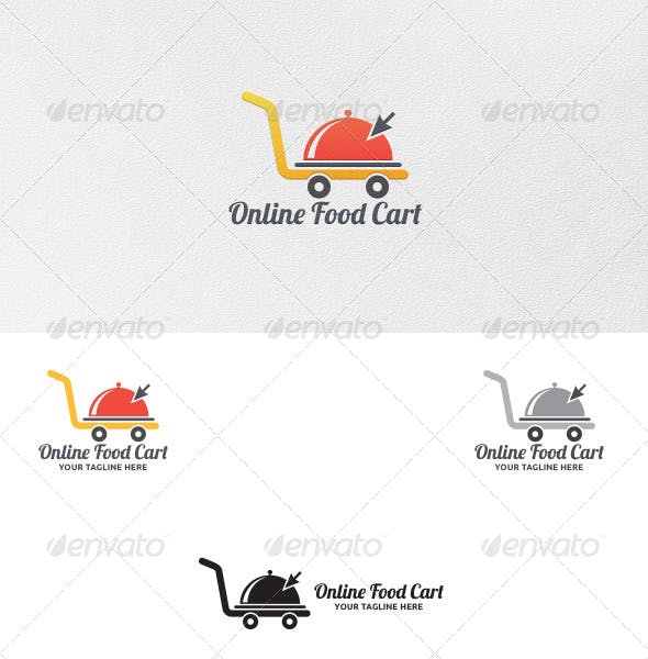 Food Cart Logo - Online Food Cart - Logo Template by martinjamez | GraphicRiver