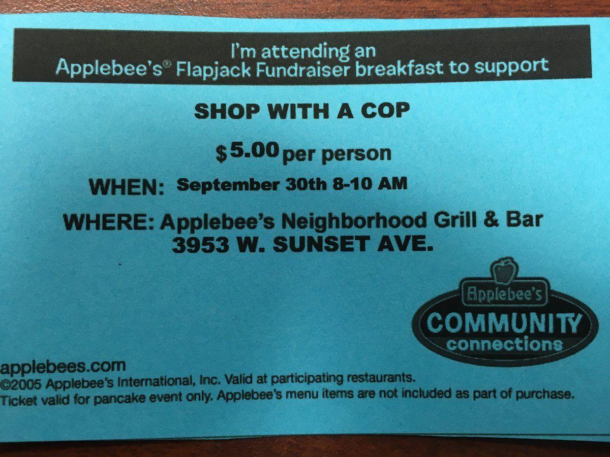 Applebee's Community Connections Logo - Springdale Police Breakfast!!! Please come out