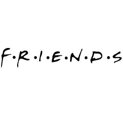 Black and White Friends Logo - Amazon.com: Friends TV Logo - Vinyl Decal Sticker - For wall ...
