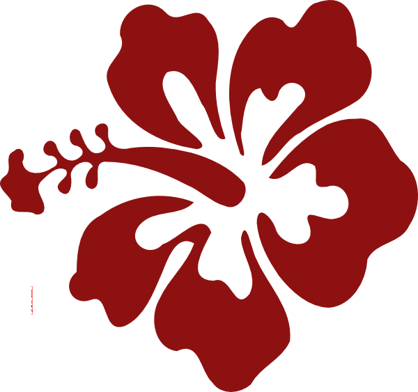 Hawaiian Flower Logo - Hibiscus Flower Red Clip Art at Clker.com - vector clip art online ...