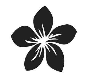 Plumeria Flower Logo - Plumeria Flower #1 STENCIL for Signs Fabric Canvas Walls Furniture ...