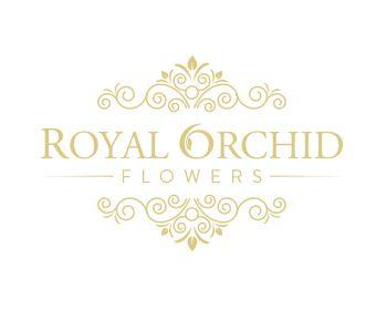 Royal Flower Logo - Logo design entry number 152 by klharina | Royal Orchid Flowers logo ...