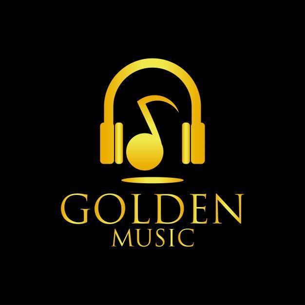 Music Logo - Golden music logo Vector