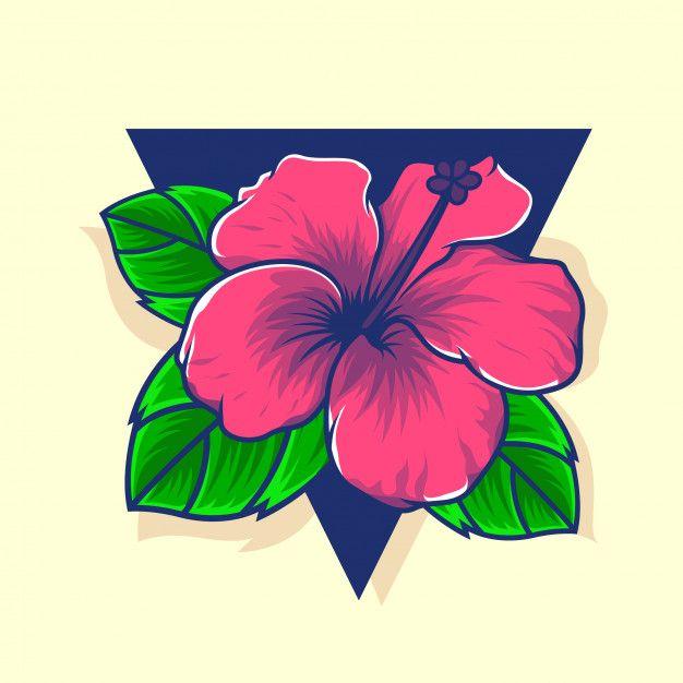 Hawaiian Flower Logo - Flower Logo vector Vector | Premium Download