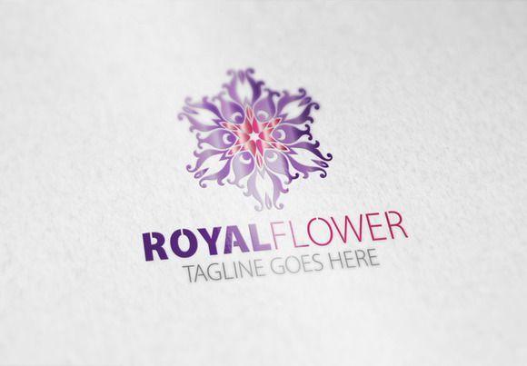 Royal Flower Logo - Royal Flower Logo by Samedia Co. on Creative Market | Graphics ...