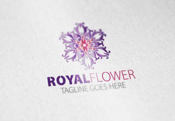 Royal Flower Logo - Royal Flower Logo by Samedia Co. on Creative Market. Graphics