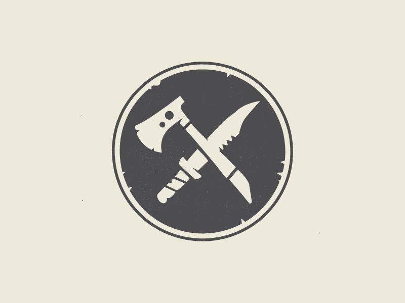 Tomahawk Logo - Tomahawk and Knife Emblem by Evan Marks | Dribbble | Dribbble