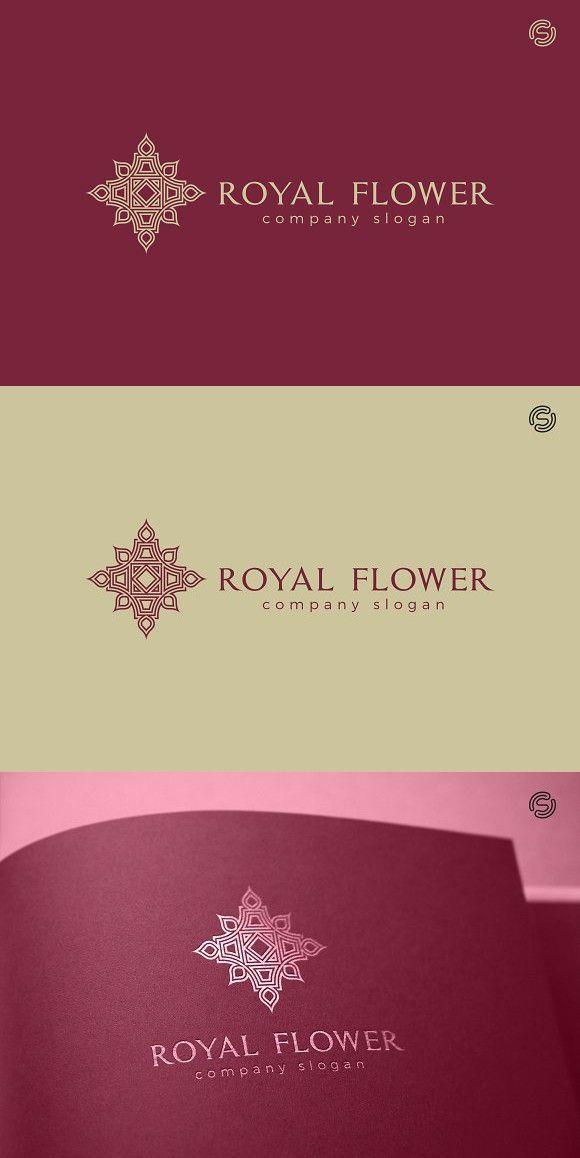 Royal Flower Logo - Royal Flower Logo Template | Hotel Design | Pinterest | Flower logo ...
