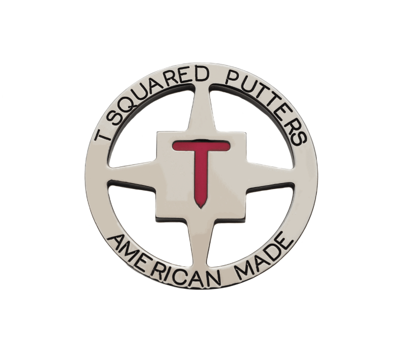 Marker Logo - Red Hollow T Squared Logo Ball Marker | T Squared Putters