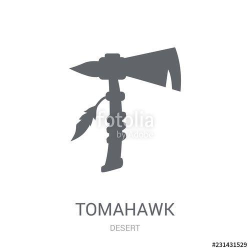 Desert V Logo - Tomahawk icon. Trendy Tomahawk logo concept on white background from ...