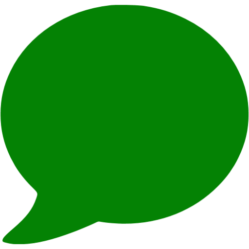 Green Message Bubble Logo - Green speech bubble icon - Free green speech bubble icons