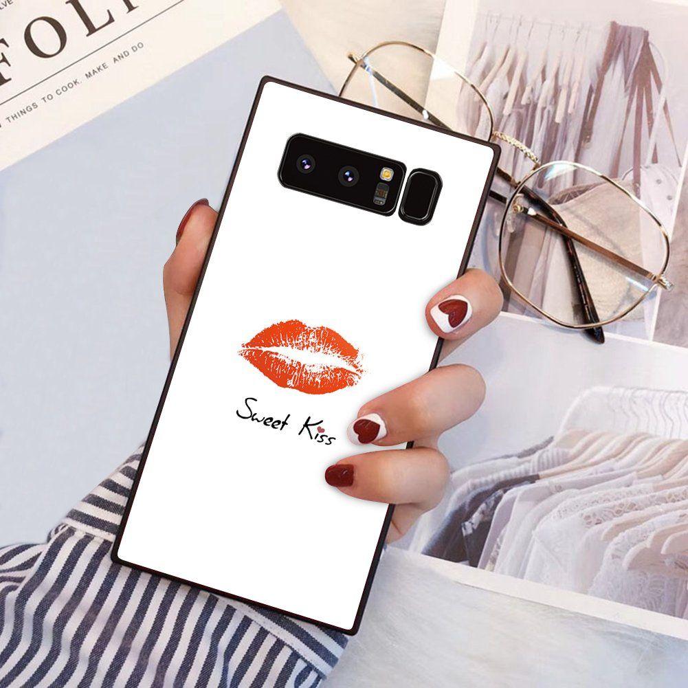 Red Square D Brand Logo - Amazon.com: Galaxy Note 8 Squared Case Sexy Red Lips Design Heavy ...