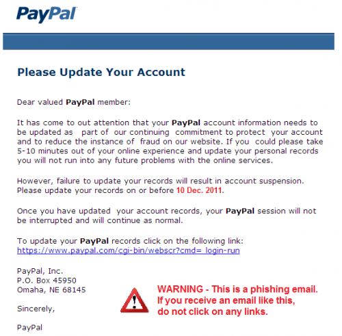 Fake PayPal Logo - Paypal Phishing Scam Email: Easy Step Identification - ScammersOff.com