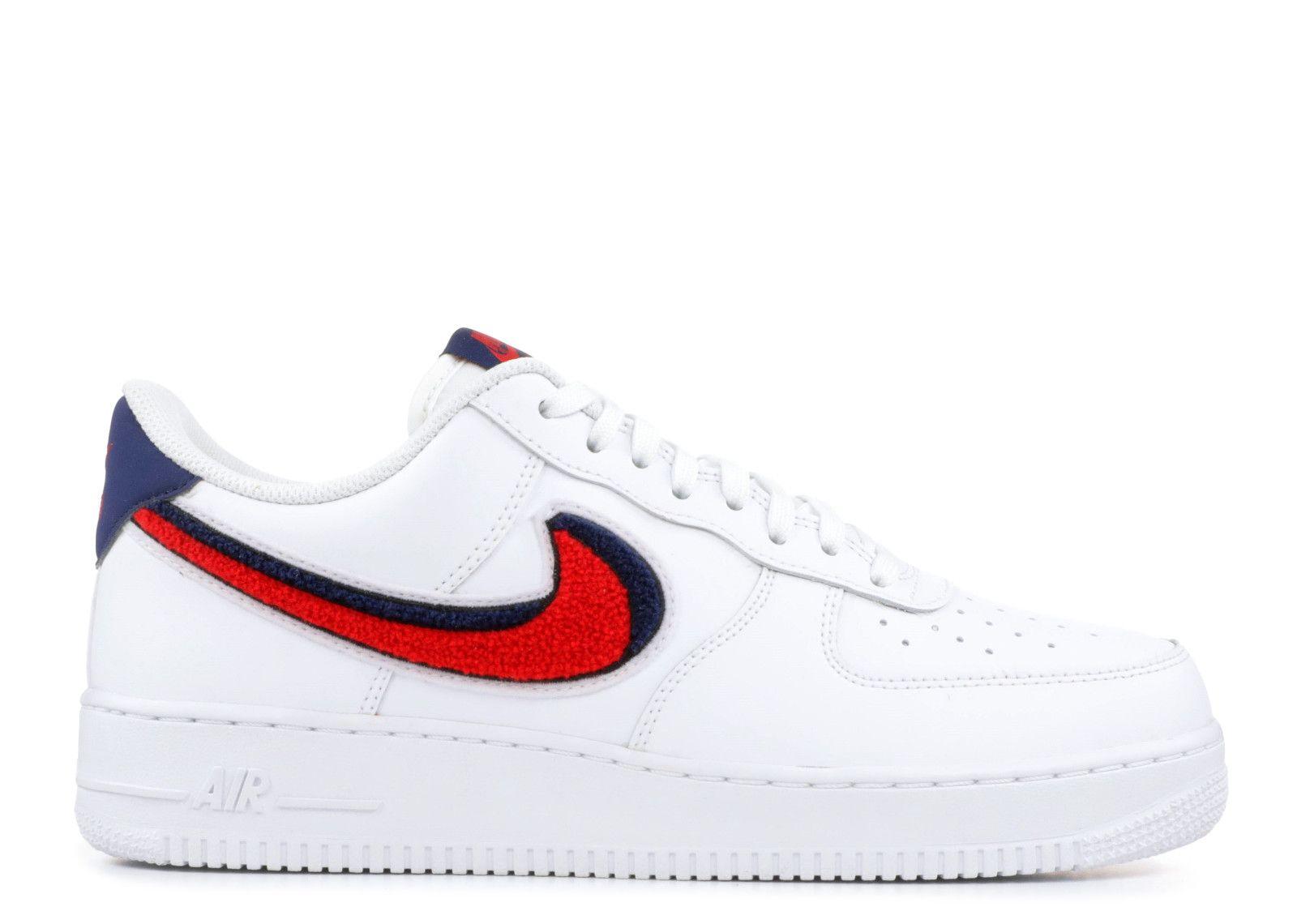 Red and Blue Nike Logo - Air Force 1 07 LV8 