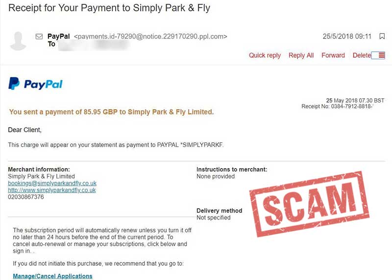 Fake PayPal Logo - You Sent a Payment