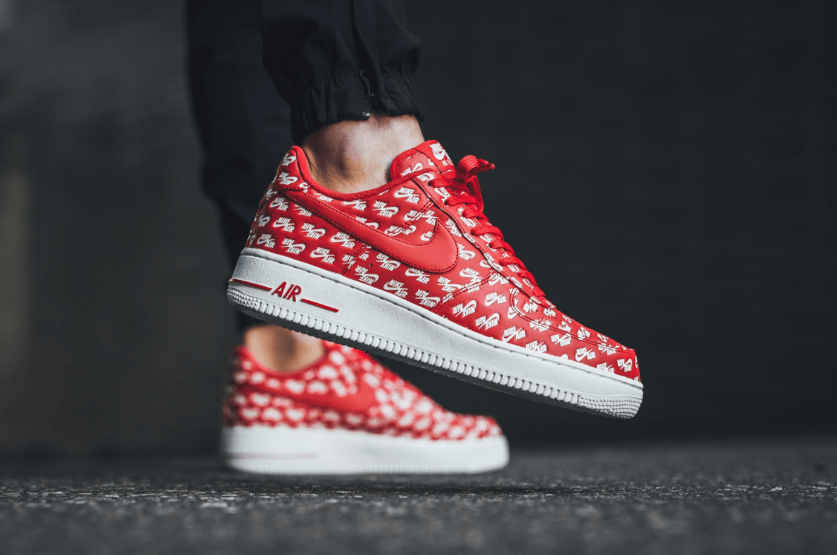 Shoes Air Force Logo - Get Ready For The Nike Air Force 1 Low Logo Red • KicksOnFire.com