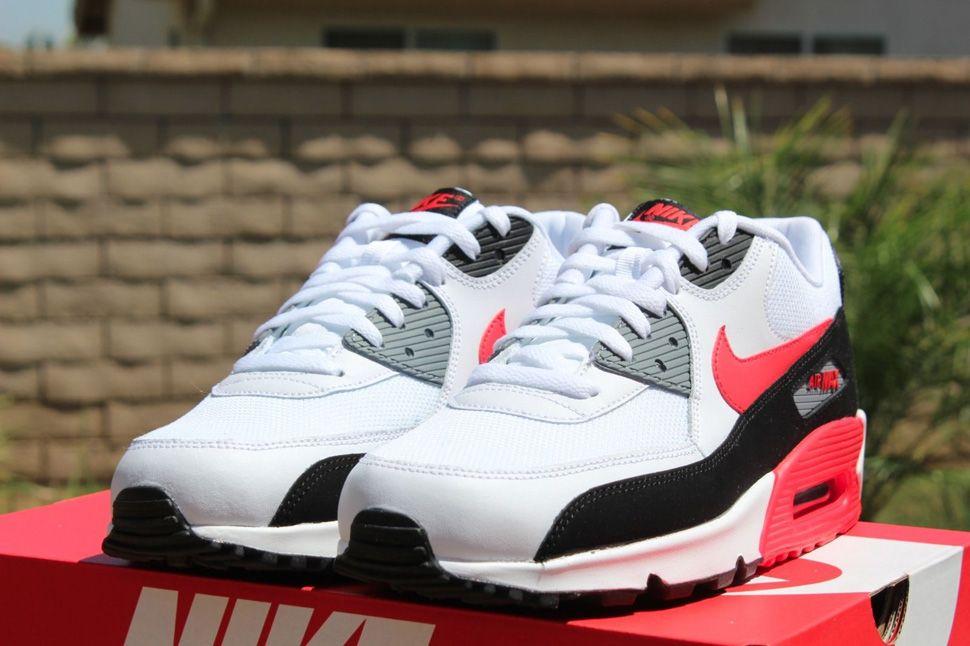 Red White Nike Logo - Nike Air Max 90 