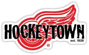 Red Wings Hockey Logo - Detroit Red Wings Hockey Town Vinyl Sticker Decal Cornhole Truck