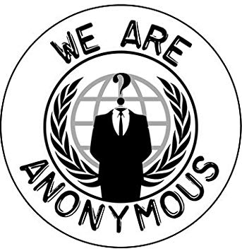 Anonymous Logo - We Are Anonymous Logo / Occupy Circle Decal Sticker